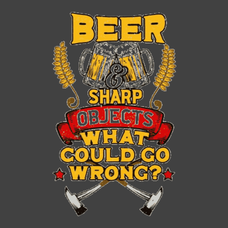 Axe Throwing Beer And Sharp Objects Funny Hatchet Tossing. Vintage T-shirt | Artistshot