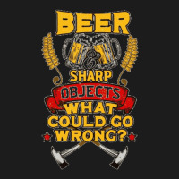 Axe Throwing Beer And Sharp Objects Funny Hatchet Tossing. Hoodie & Jogger Set | Artistshot