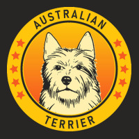 Australian Terrier Australian Terrier Dog Portrait Ladies Fitted T-shirt | Artistshot