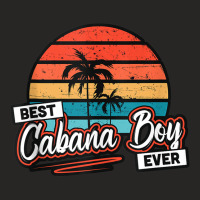 Colorful Sunset Palm Tree Best Cabana Boy Ever Tank Top Ladies Fitted T-shirt | Artistshot