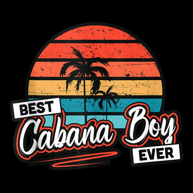 Colorful Sunset Palm Tree Best Cabana Boy Ever Tank Top Cropped Hoodie by cm-arts | Artistshot