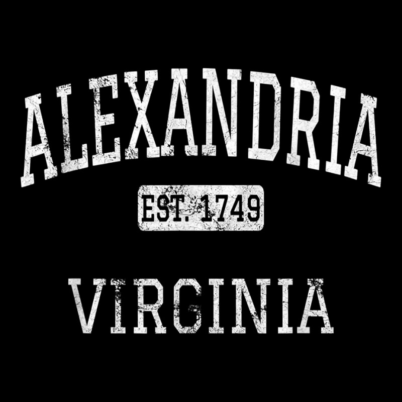 Alexandria Virginia Va Vintage T Shirt Cropped Hoodie by cm-arts | Artistshot