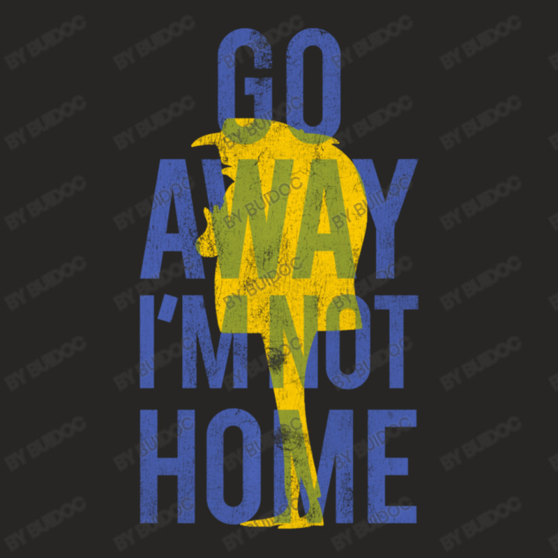 Go Away Im Not Home Gru Silhouette Ladies Fitted T-Shirt by BuiDoc | Artistshot