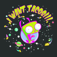 Invader Zim Gir I Want Tacos Space Women's Triblend Scoop T-shirt | Artistshot