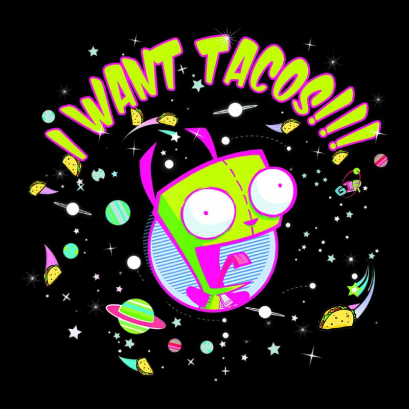 Invader Zim Gir I Want Tacos Space Women's V-Neck T-Shirt by cm-arts | Artistshot