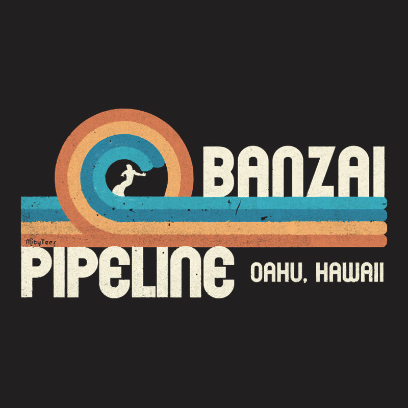 Banzai Pipeline   80's Graphic   North Shore Hawaii Pullover Hoodie T-shirt | Artistshot