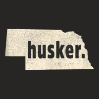 Nebraska State Nickname Husker [distressed] Tank Top Ladies Fitted T-shirt | Artistshot