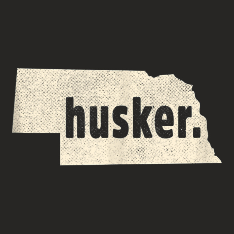 Nebraska State Nickname Husker [distressed] Tank Top Ladies Fitted T-Shirt by cm-arts | Artistshot