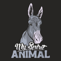 My Spirit Animal Design Donkey Lover And Donkey T Shirt Ladies Fitted T-shirt | Artistshot