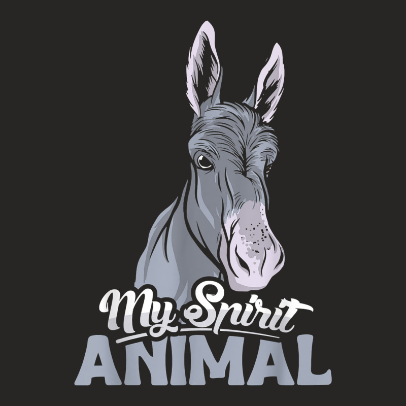 My Spirit Animal Design Donkey Lover And Donkey T Shirt Ladies Fitted T-Shirt by cm-arts | Artistshot