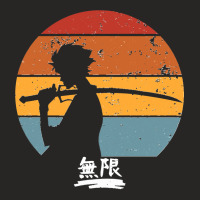 Samurai Champloo Mugen Sunset Silhouette Mugen Samurai Champloo Classi Ladies Fitted T-shirt | Artistshot