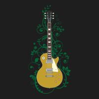 Gold Lp Style Electric Guitar Flowering Vines 1 Classic T-shirt | Artistshot