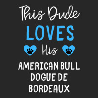 This Dude Loves His American Bull Dogue De Bordeaux - American Bull Do Men's T-shirt Pajama Set | Artistshot