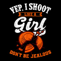 Clay Target Shooting Yep, I Shoot Like A Girl Gift T Shirt V-neck Tee | Artistshot