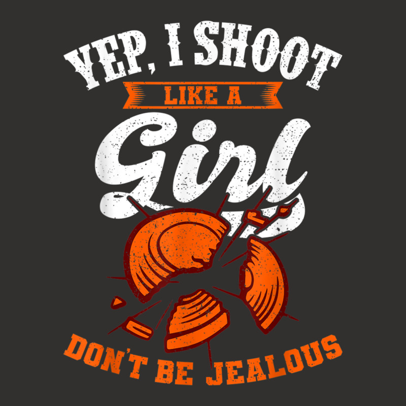 Clay Target Shooting Yep, I Shoot Like A Girl Gift T Shirt Champion Hoodie | Artistshot