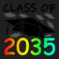 Graduation Class Of 2035 Hand Prints Space Pre-k -12th Grade Drawstring Bags | Artistshot