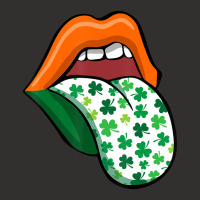 Green Lips Mouth Shamrock Tongue Out Saint Patrick's Champion Hoodie | Artistshot