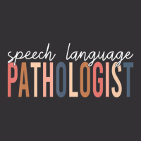 Speech Language Pathologist Slp Speech Therapy Pathology Vintage Hoodie And Short Set | Artistshot