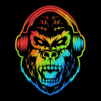 Angry Gorilla Headphone Colorful 1 Cropped Sweater | Artistshot