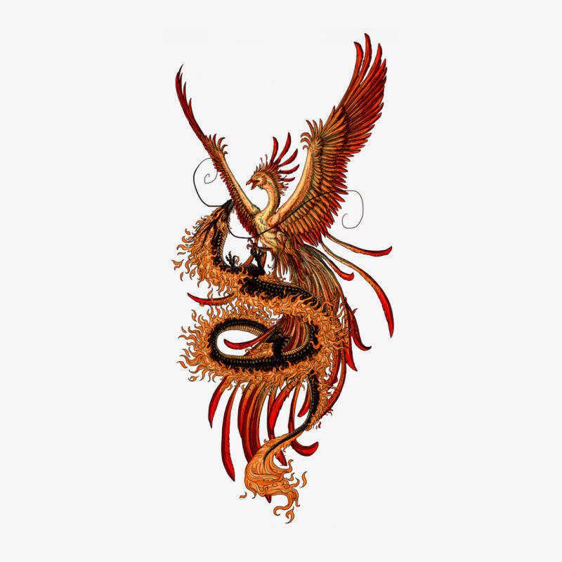 Phoenix Vs Dragon Mythological Baby Bibs by turgongon | Artistshot