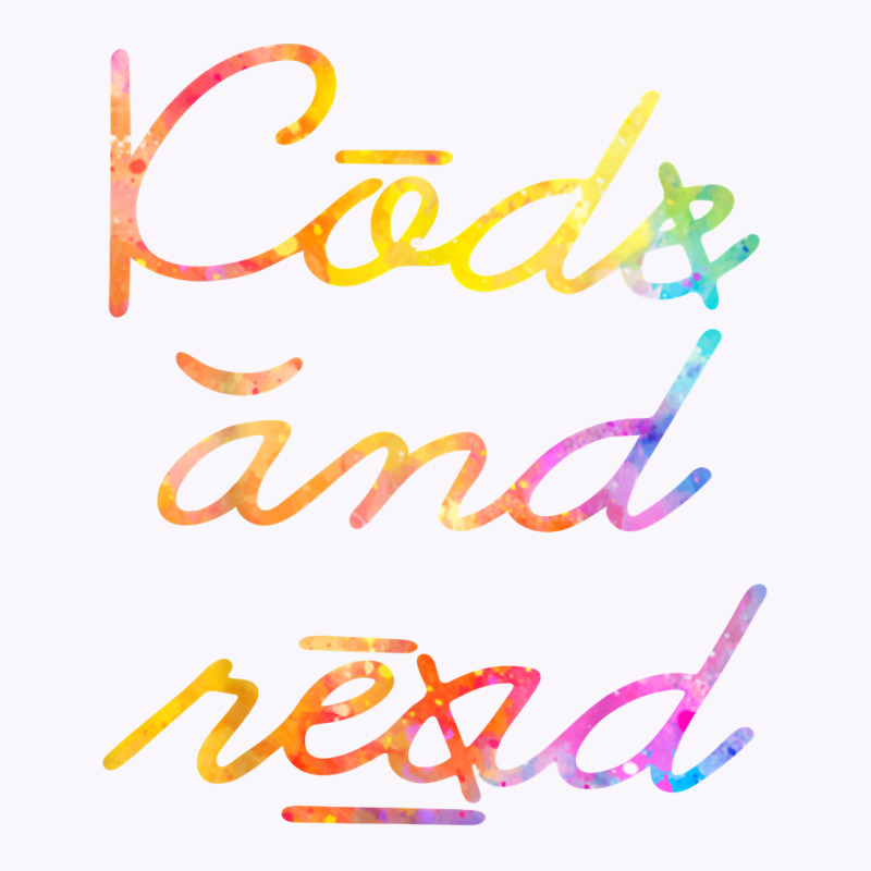 Code And Read Dyslexia Awareness T Shirt Tank Top by cm-arts | Artistshot