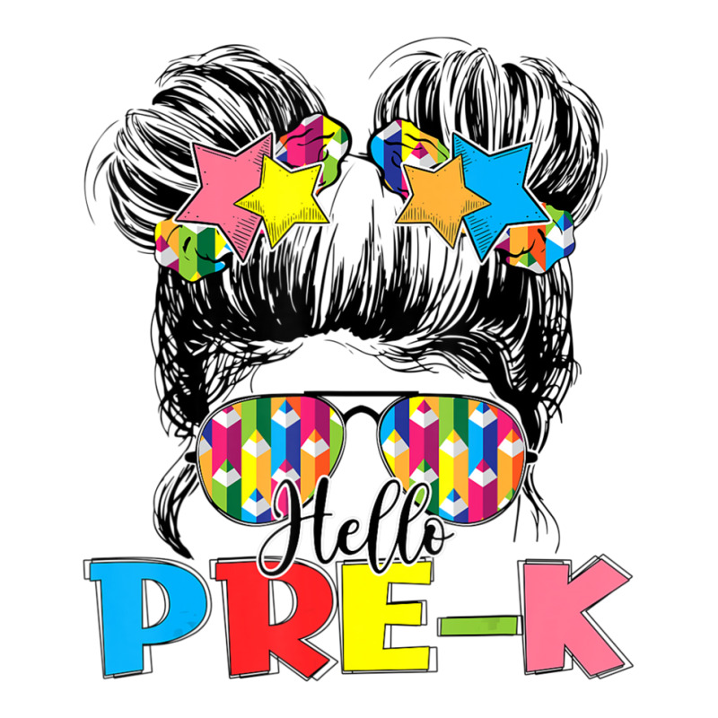 Hello Pre K Toddler Girls First Day Of School Sticker | Artistshot