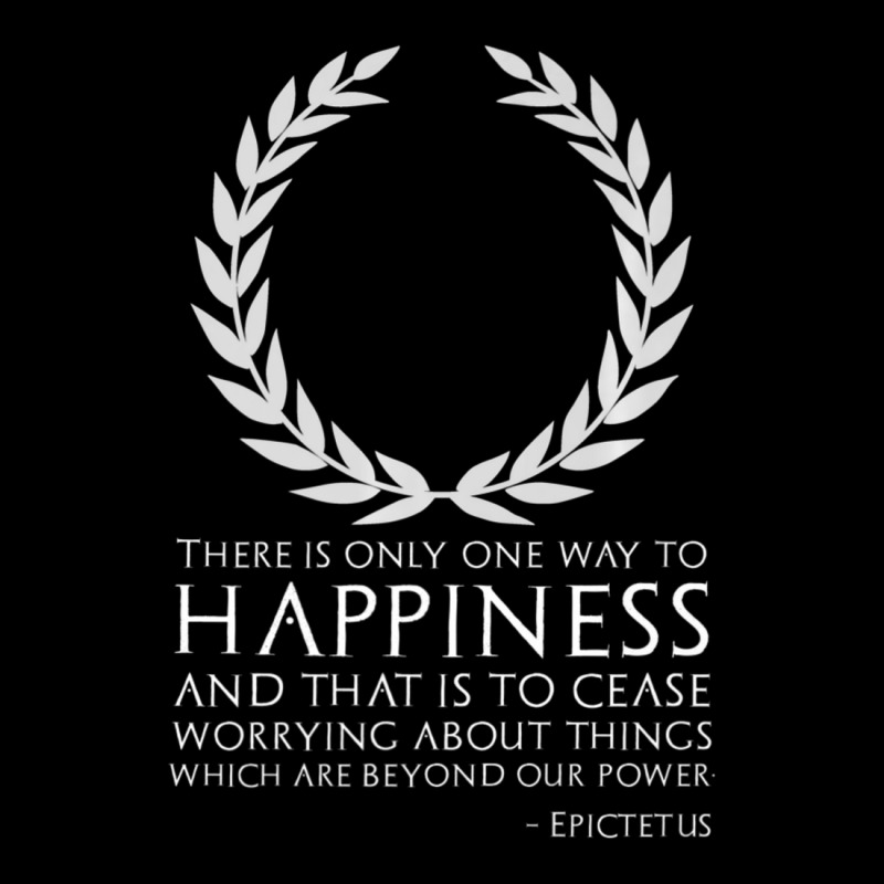 Classical Greek Stoic Philosophy Epictetus Quote Happiness Legging by cm-arts | Artistshot