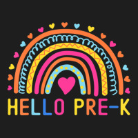 Hello Pre-k Rainbow Preschool Teachers Kids Back To School Classic T-shirt | Artistshot