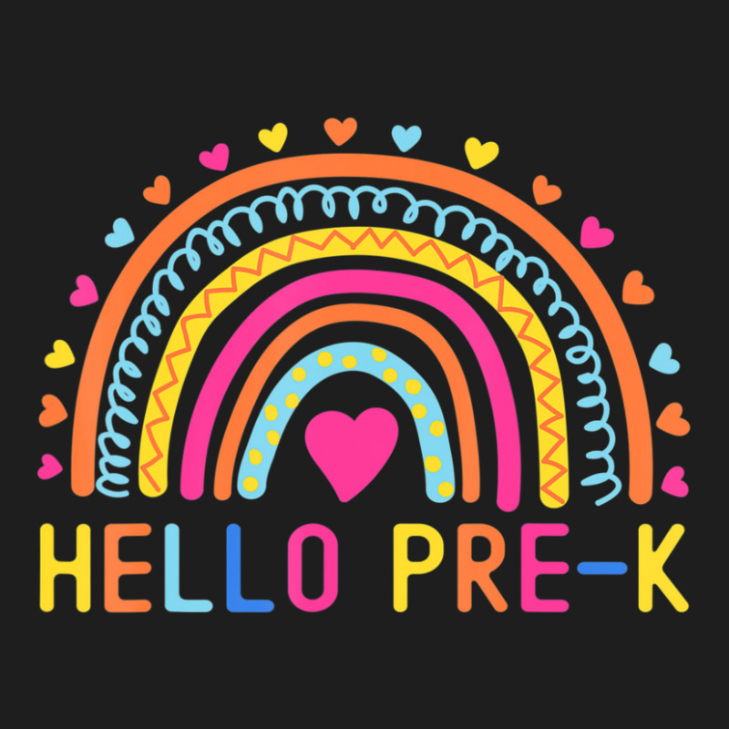 Hello Pre-k Rainbow Preschool Teachers Kids Back To School Classic T-shirt | Artistshot