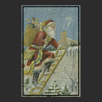 Santa Claus Delivering Toys To Homes Illustration (1909) Exclusive T-shirt | Artistshot