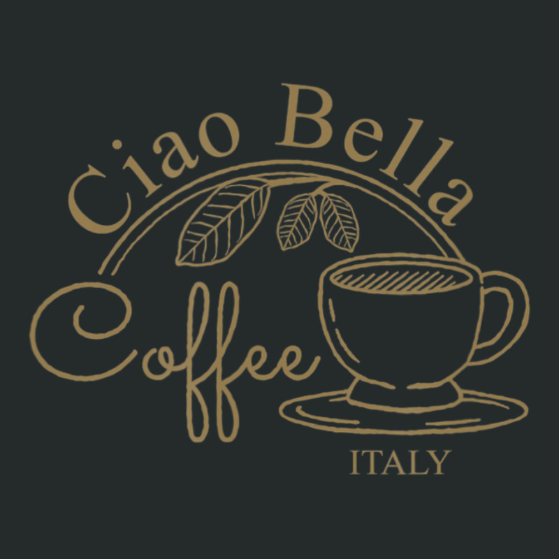 Ciao Bella Italian Quote With Coffee Cup For Mom Or Grandma Women's Triblend Scoop T-shirt by cm-arts | Artistshot