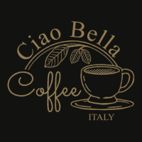 Ciao Bella Italian Quote With Coffee Cup For Mom Or Grandma Scorecard Crop Tee | Artistshot