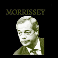 Morrissey Nigel Farage Parody Design Cropped Hoodie | Artistshot