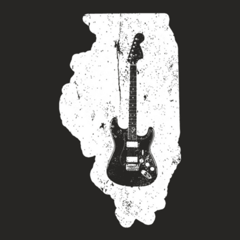 Guitar Beginner Illinois Electric Guitar For Kids Shirt Ladies Fitted T-Shirt by BrandonDriskell | Artistshot