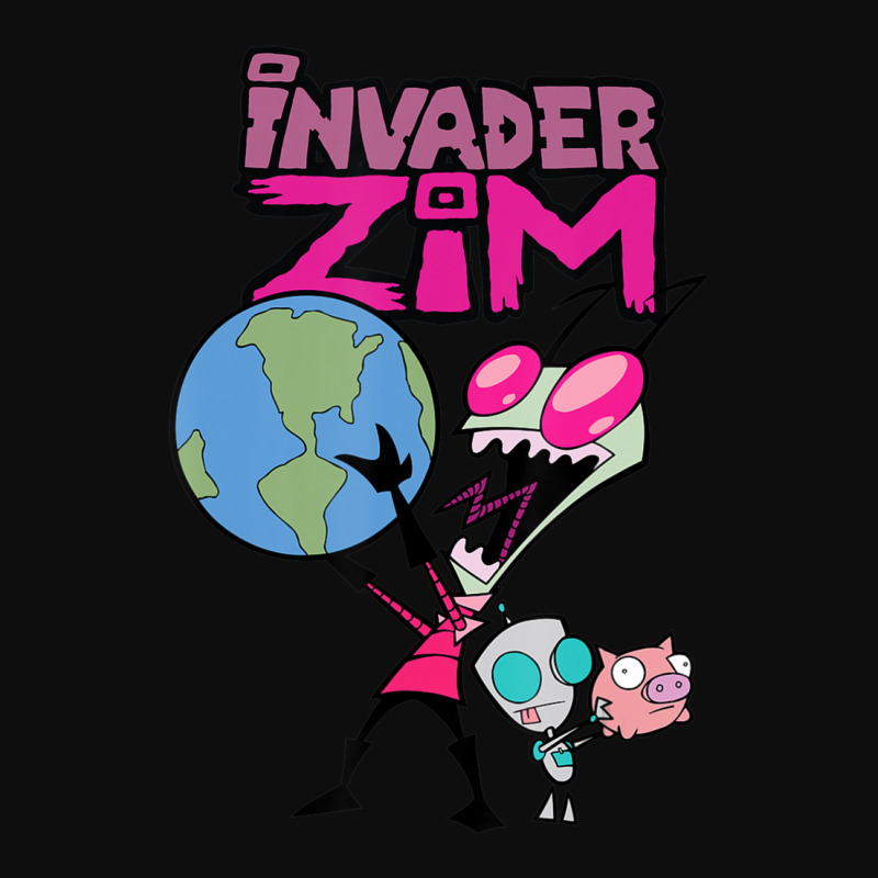 Invader Zim Holding World Crop Top by cm-arts | Artistshot