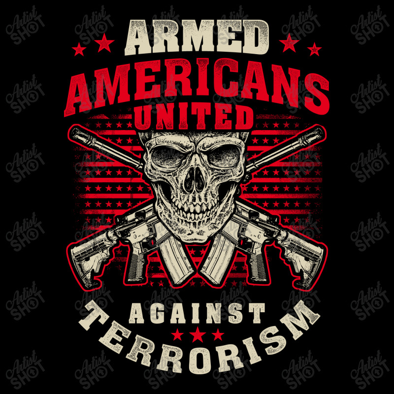 Armed Americans United Against Terrorism Patriot Against Terrorism Landscape Canvas Print | Artistshot