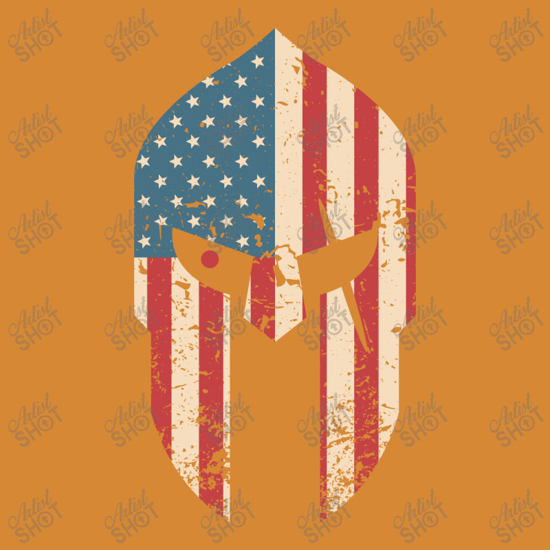 Spartan Warrior Helmet American Usa Flag | Ancient Greek Landscape Canvas Print | Artistshot