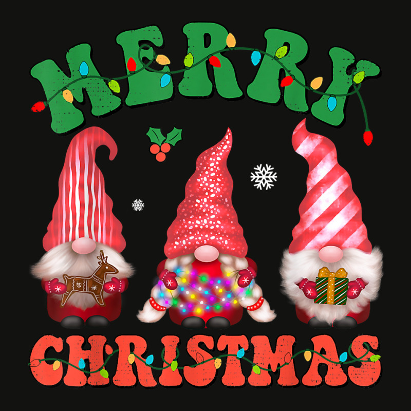 Cute Gnomes Merry Christmas Light Family Gnome Xmas Matching T Shirt Scorecard Crop Tee by cm-arts | Artistshot