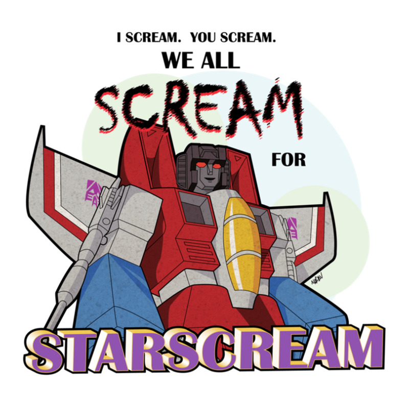 We All Scream For Starscream (light Tee) For Friend Crop Top by BruceDunn | Artistshot