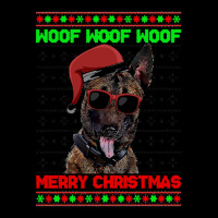 Belgian Malinoi Christmas Dog Belgian Malinoi Dog Funny Woof Merry Chr Cropped Hoodie | Artistshot