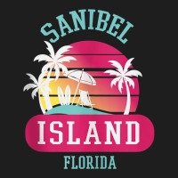 Retrol Cool Sanibel Island Florida Sunny Palm Tree Novelty Tank Top Classic T-shirt | Artistshot