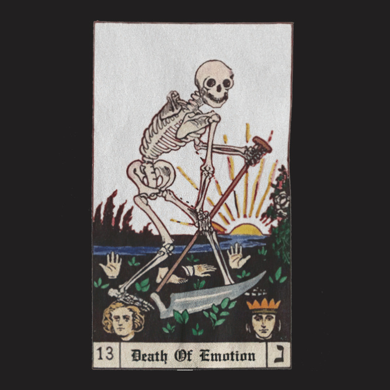 Death Skeleton Tarot Card, Aesthetic, Death Of Emotion, Death Skeleton T-shirt | Artistshot