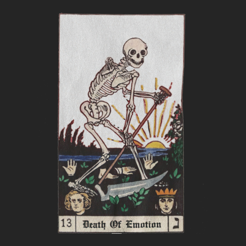 Death Skeleton Tarot Card, Aesthetic, Death Of Emotion, Death Skeleton Unisex Hoodie | Artistshot