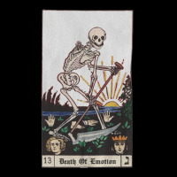 Death Skeleton Tarot Card, Aesthetic, Death Of Emotion, Death Skeleton Long Sleeve Shirts | Artistshot