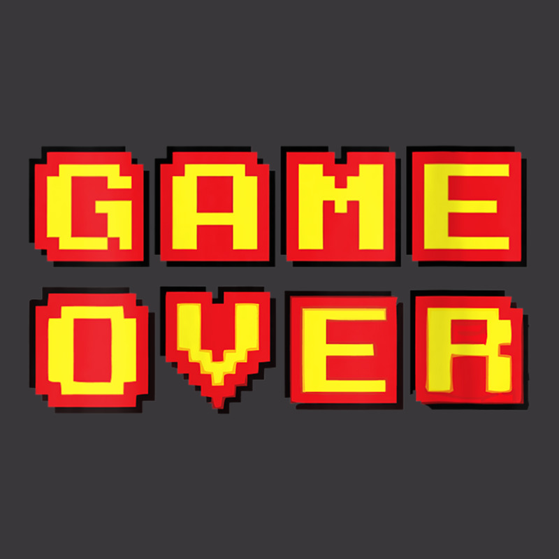 Womens Game Over Vintage Retro Video Games Gaming Gift Arcade V Neck T Ladies Curvy T-Shirt by cm-arts | Artistshot