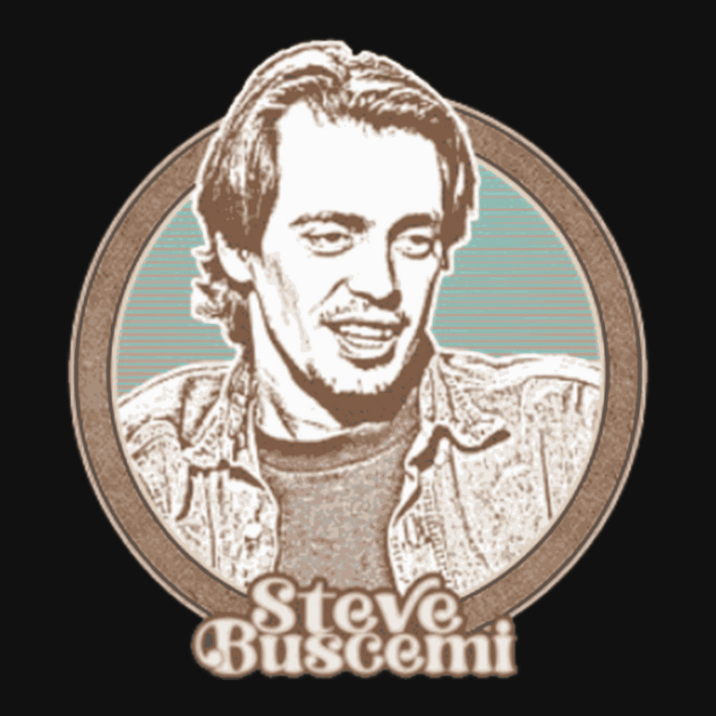 Steve Buscemi Retro Style Fan Art Design Oval Patch. By Artistshot