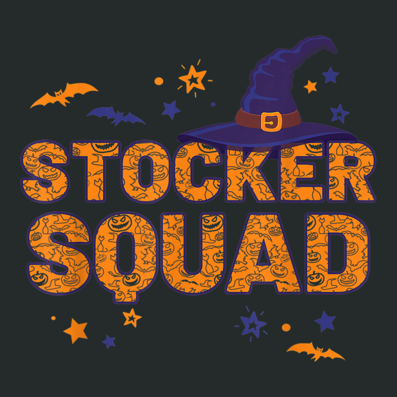 Stocker Squad Witch Halloween Matching Stacker Women's Triblend Scoop T-shirt by Stunner | Artistshot