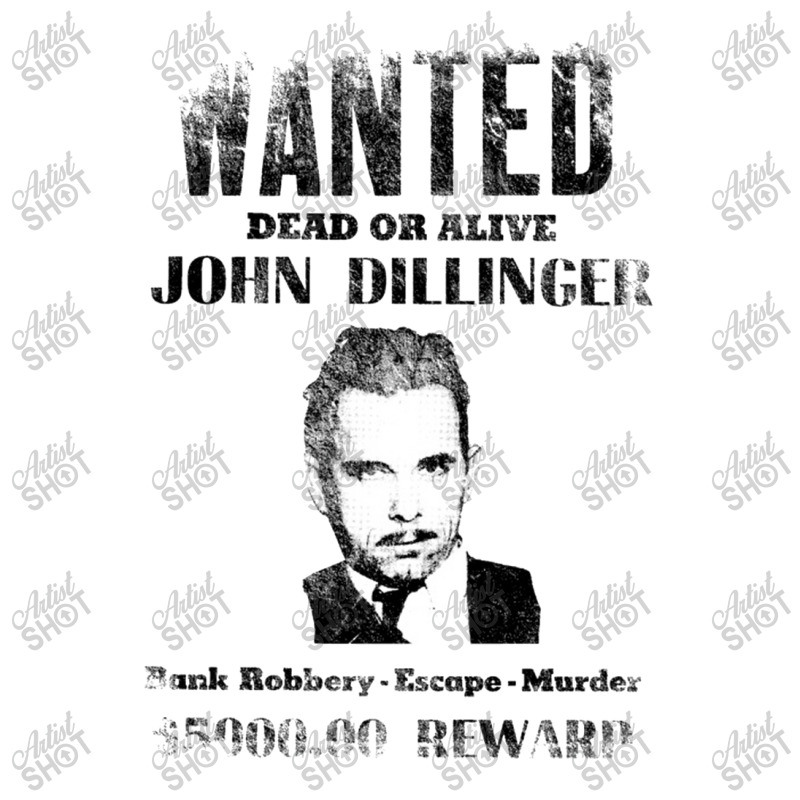 Wanted Poster John Dillinger, Distressed   Wanted V-neck Tee | Artistshot