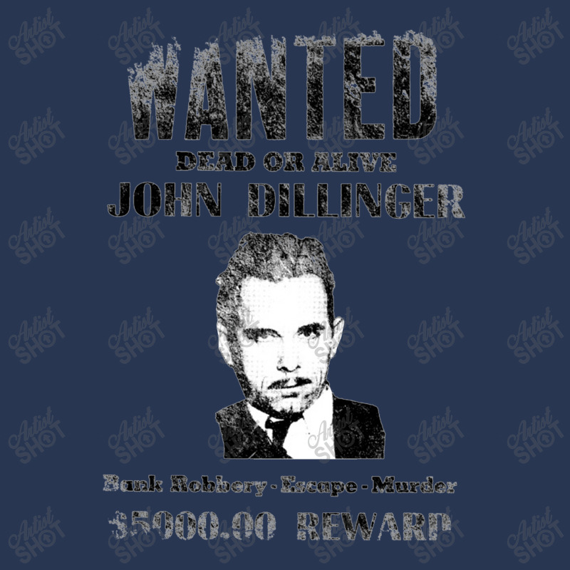 Wanted Poster John Dillinger, Distressed   Wanted Men Denim Jacket | Artistshot