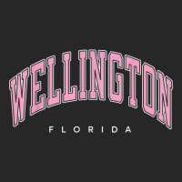 Wellington Florida Fl Varsity Style Pink Text Men's T-shirt Pajama Set | Artistshot